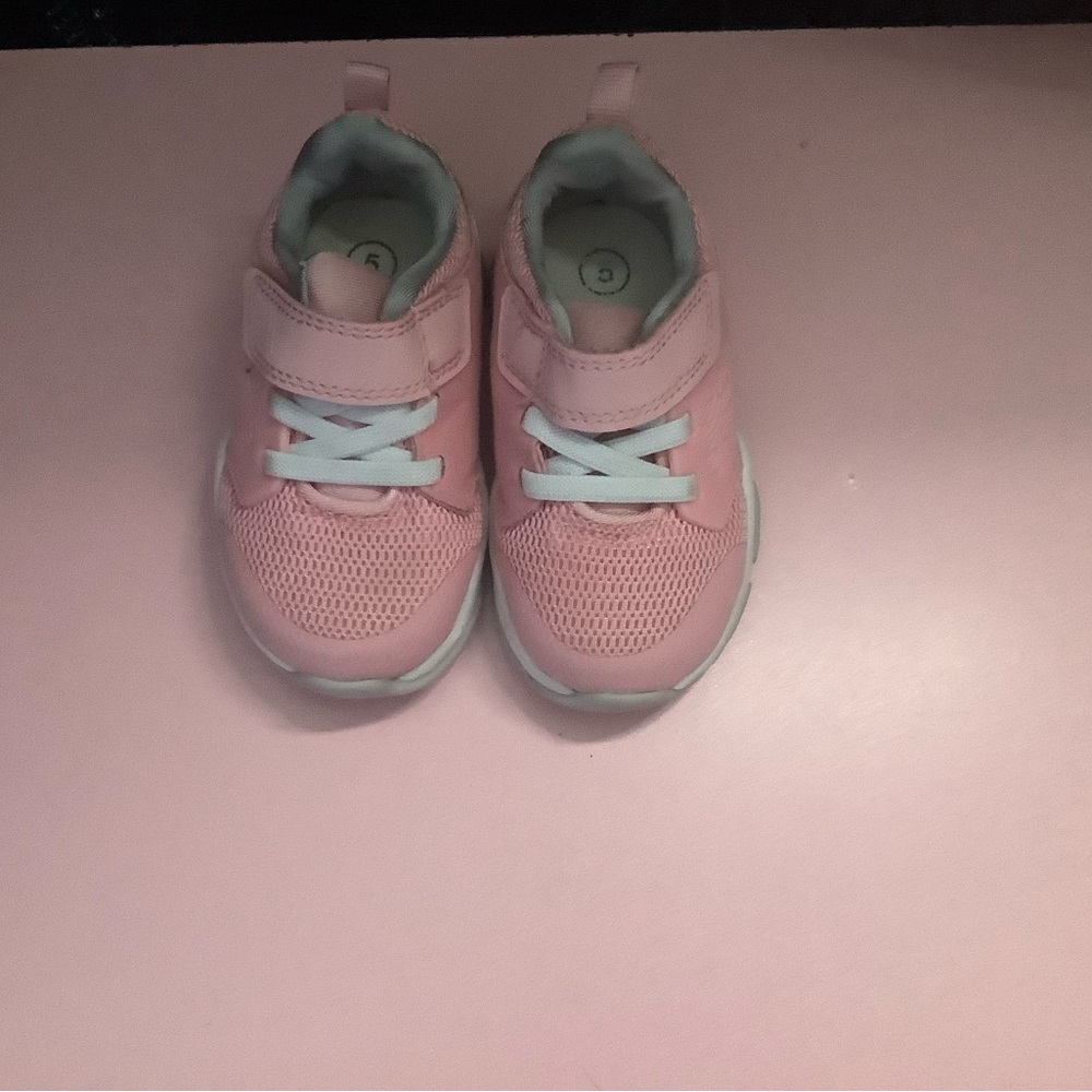 Cat & Jack Light Pink Kids Sneakers with Velcro